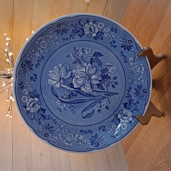 RARE Spode Blue Room Collection Botanical Cake Plate | Vintage 1990"s' - Picture 2 of 7